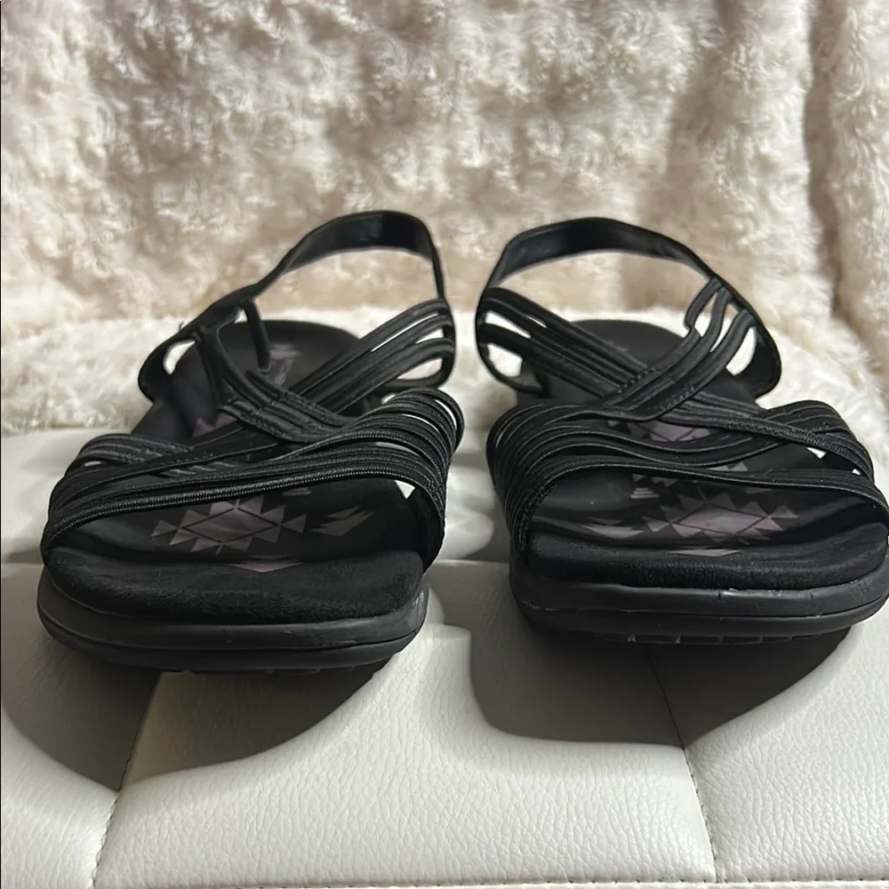 Skechers Black Sandals with Ruched Straps ZIZE 11 - Picture 5 of 13